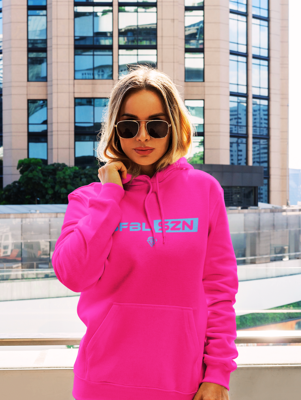 SFBL SZN HOODIE (Adult Size) Hot Pink