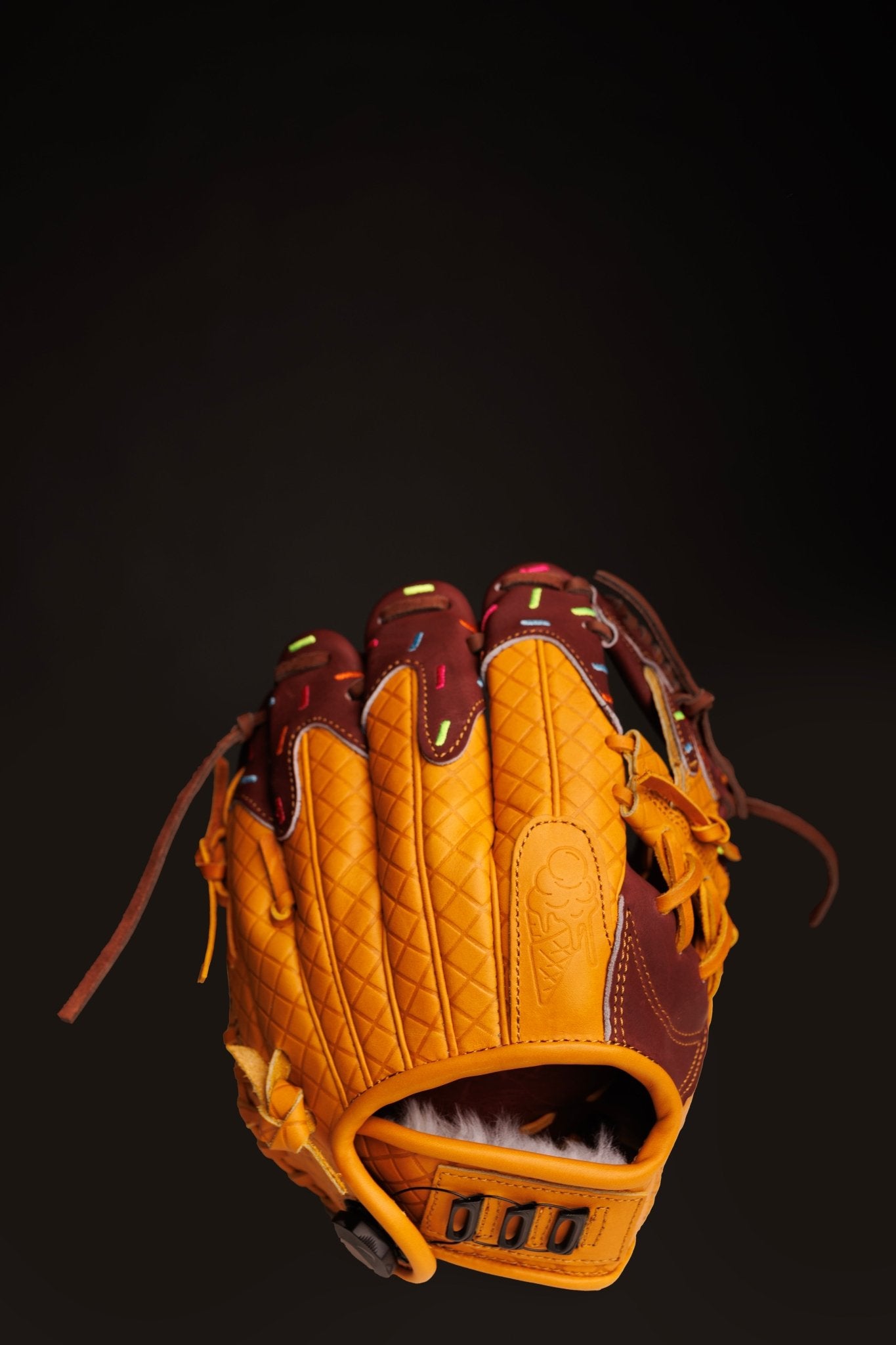 Youth Ball Glove - Ice Cream glove (Chocolate with Sprinkles) - Resilient SFBL