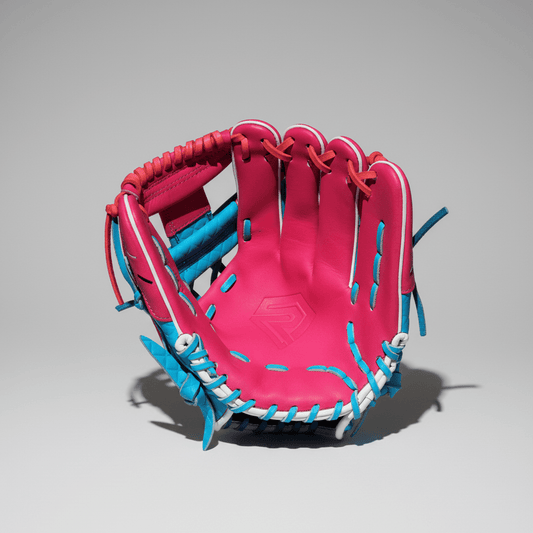 Youth Ball Glove - Ice Cream glove (Cotton Candy Blue and Pink) - Resilient SFBL
