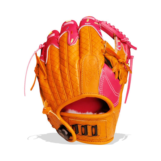 Youth Baseball Glove - Ice Cream glove (Strawberry & Sprinkles) - Resilient Gloves