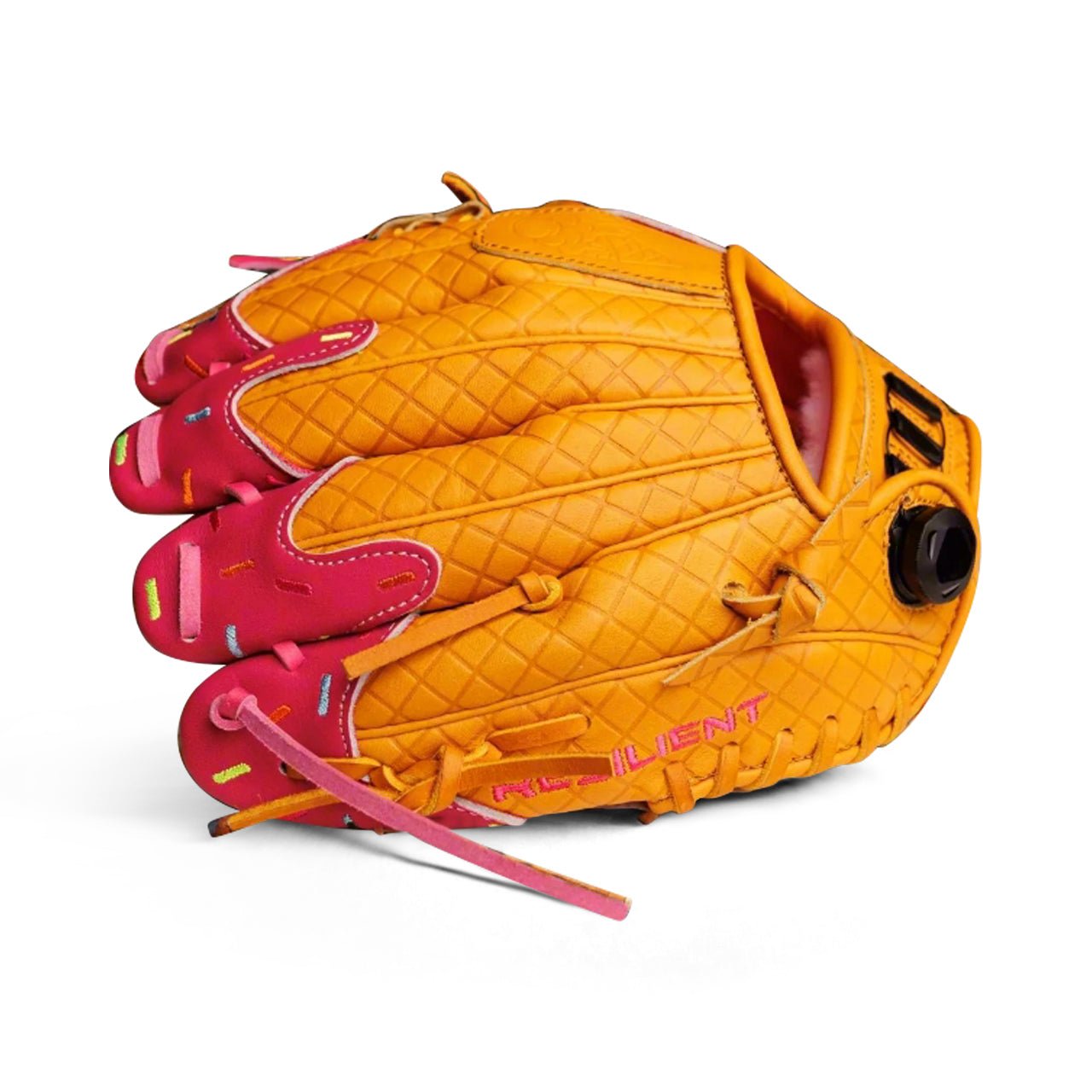 Youth Baseball Glove - Ice Cream glove (Strawberry & Sprinkles) - Resilient Gloves