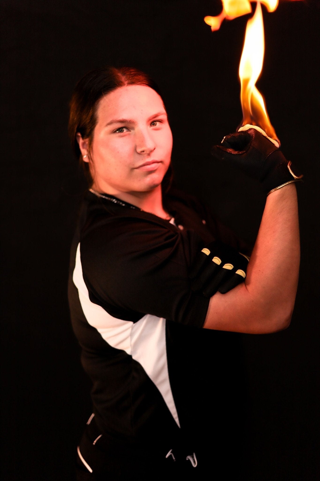 Youth Fastpitch Batting Gloves - Black and Gold - Resilient SFBL