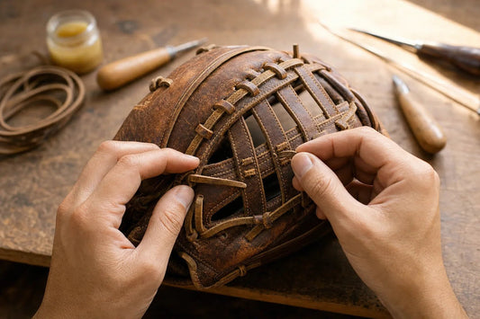 Replacing a Broken Baseball Glove Webbing - Resilient Gloves