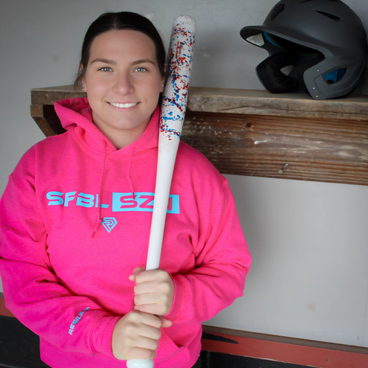 SFBL SZN HOODIE (Youth Size) Hot Pink