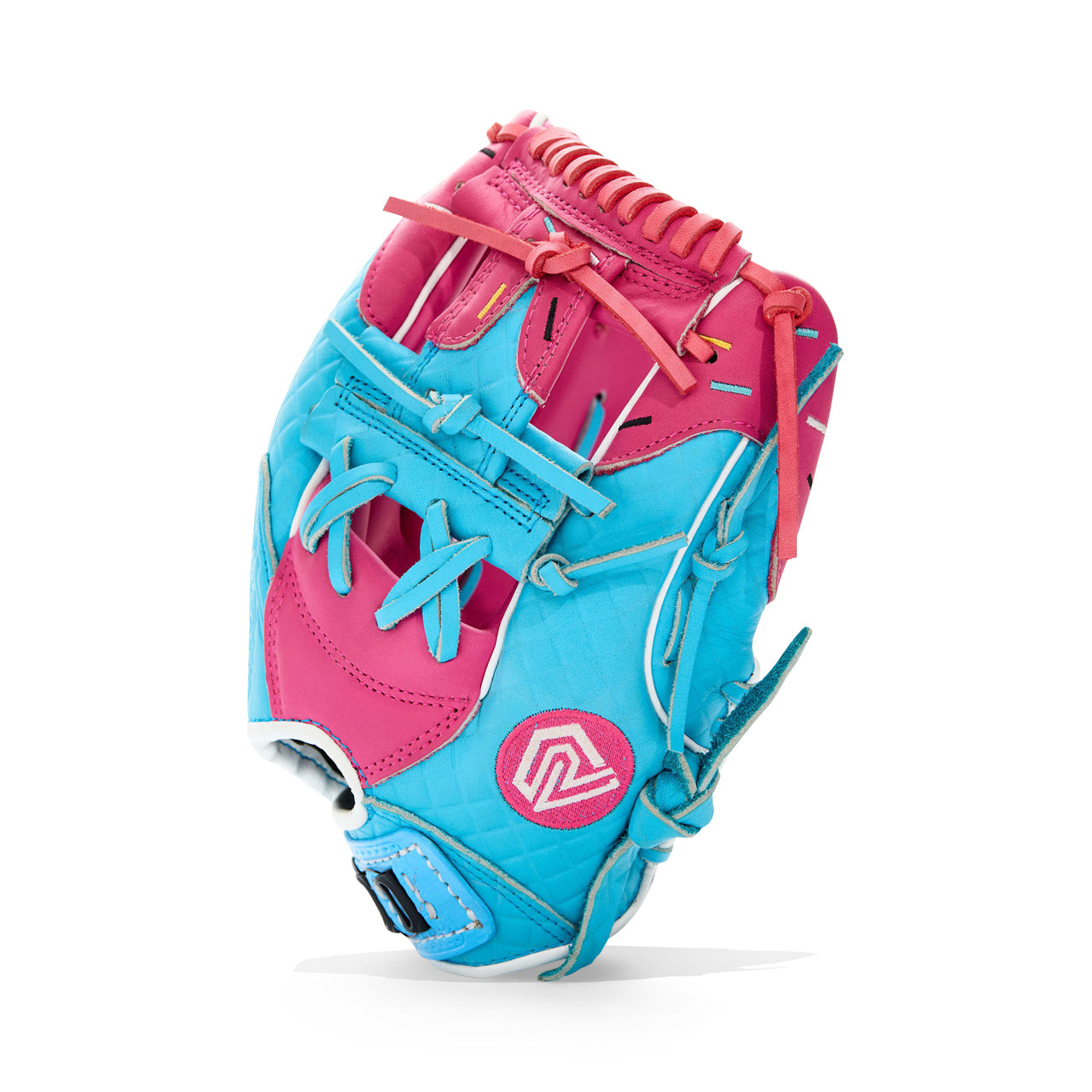 Youth Ball Glove - Ice Cream (Cotton Candy Blue and Pink)