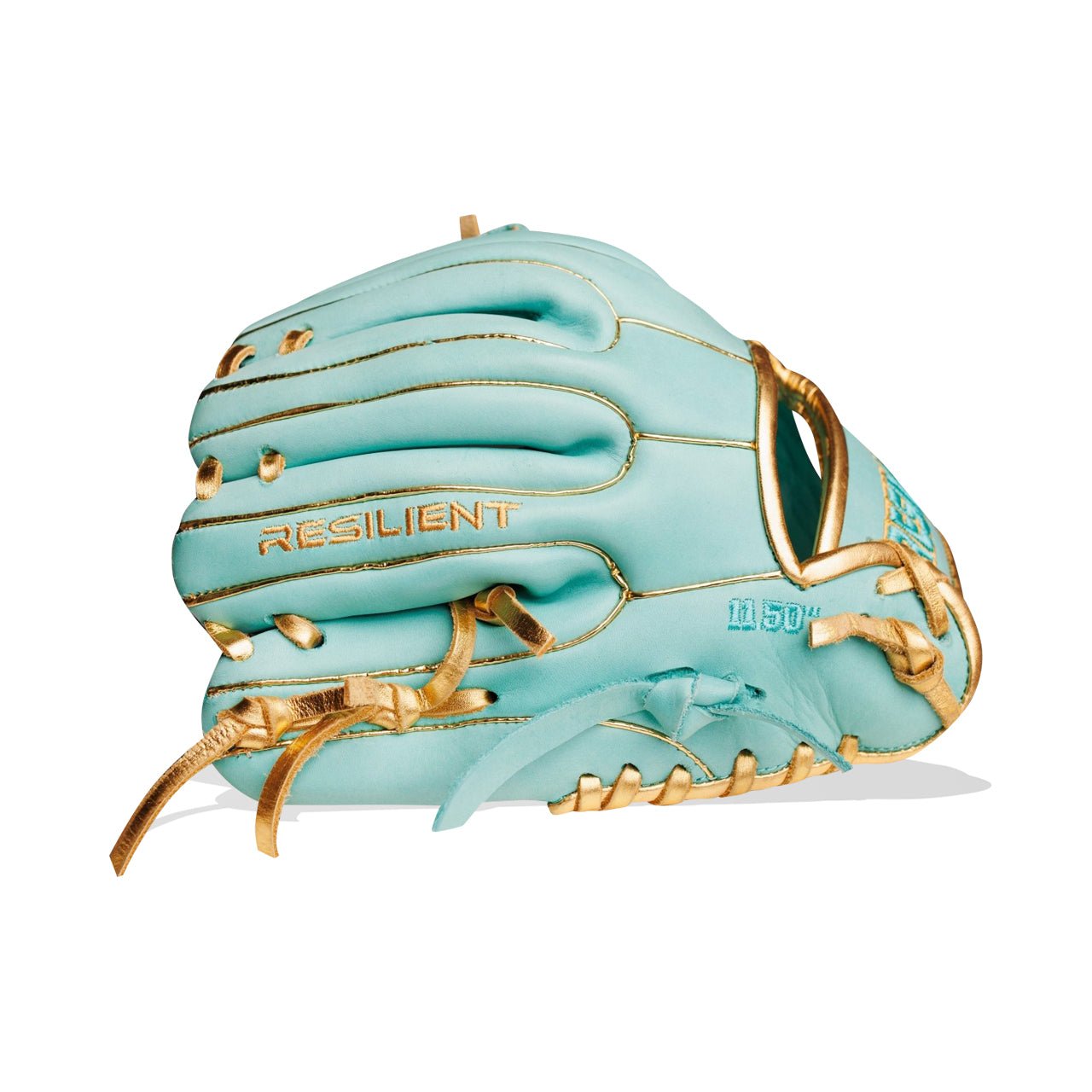 Relic MXT Series - Mint & Gold Baseball Glove - Resilient Gloves