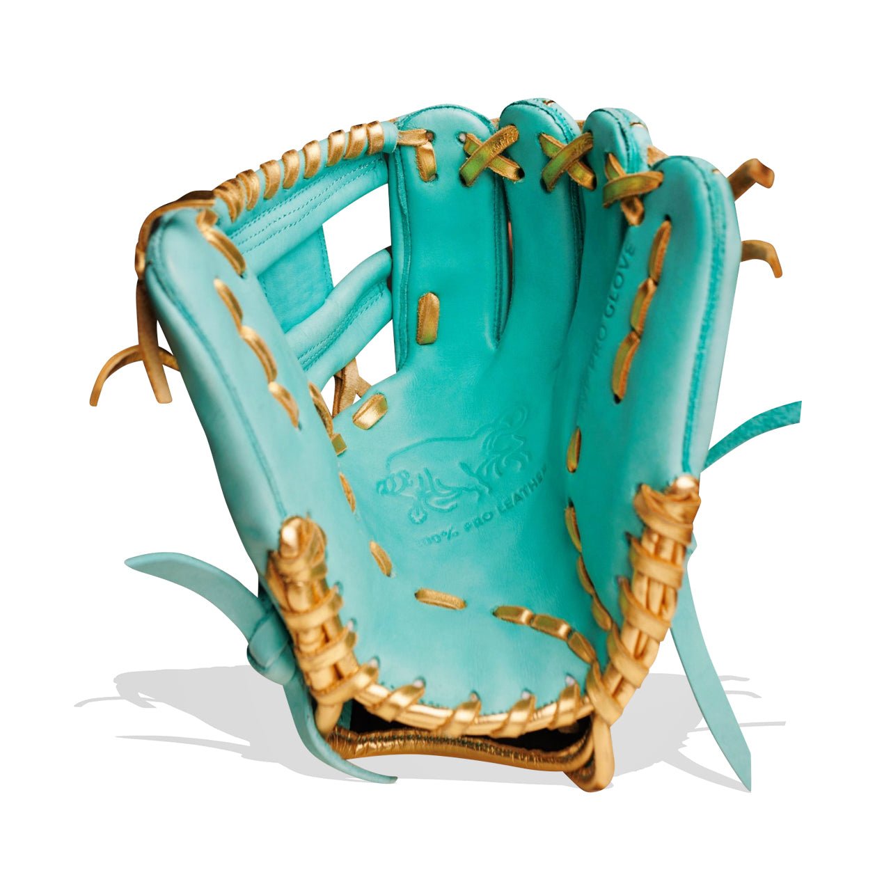 Relic MXT Series - Mint & Gold Baseball Glove - Resilient Gloves