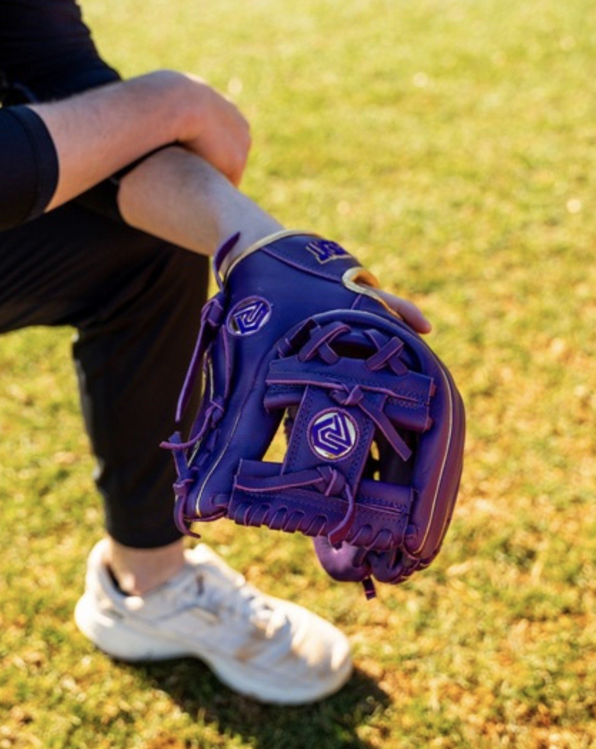 Relic MXT Series - Purple & Gold Baseball Glove - Resilient Gloves