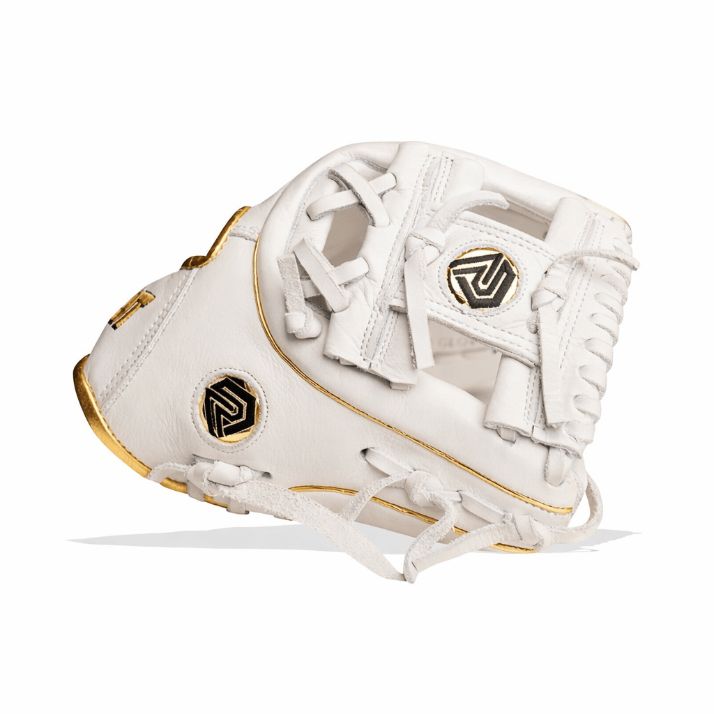 Relic MXT Series - White & Gold Baseball Glove - Resilient Gloves