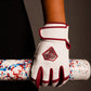 Resilient Championship Fastpitch Batting gloves - White and Maroon - Resilient SFBL