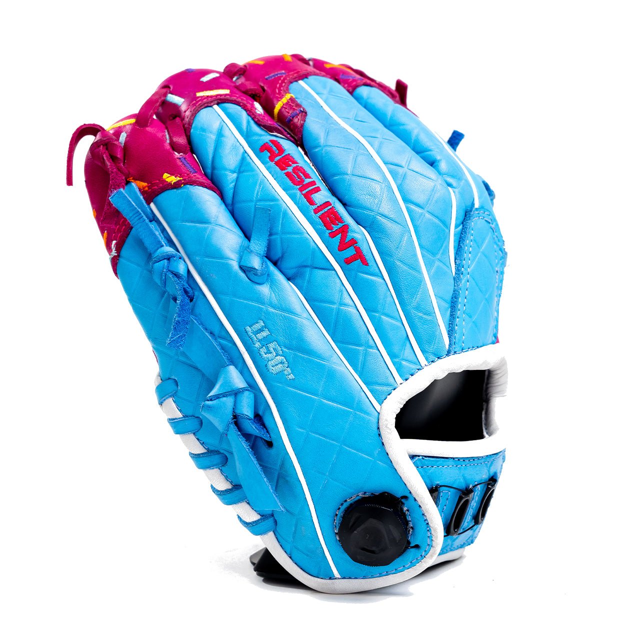 Youth Ball Glove - Ice Cream (Cotton Candy Blue and Pink) - Resilient Gloves