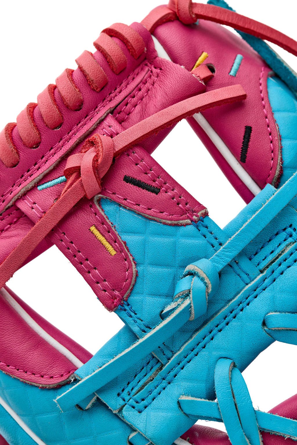 Youth Ball Glove - Ice Cream (Cotton Candy Blue and Pink) - Resilient Gloves