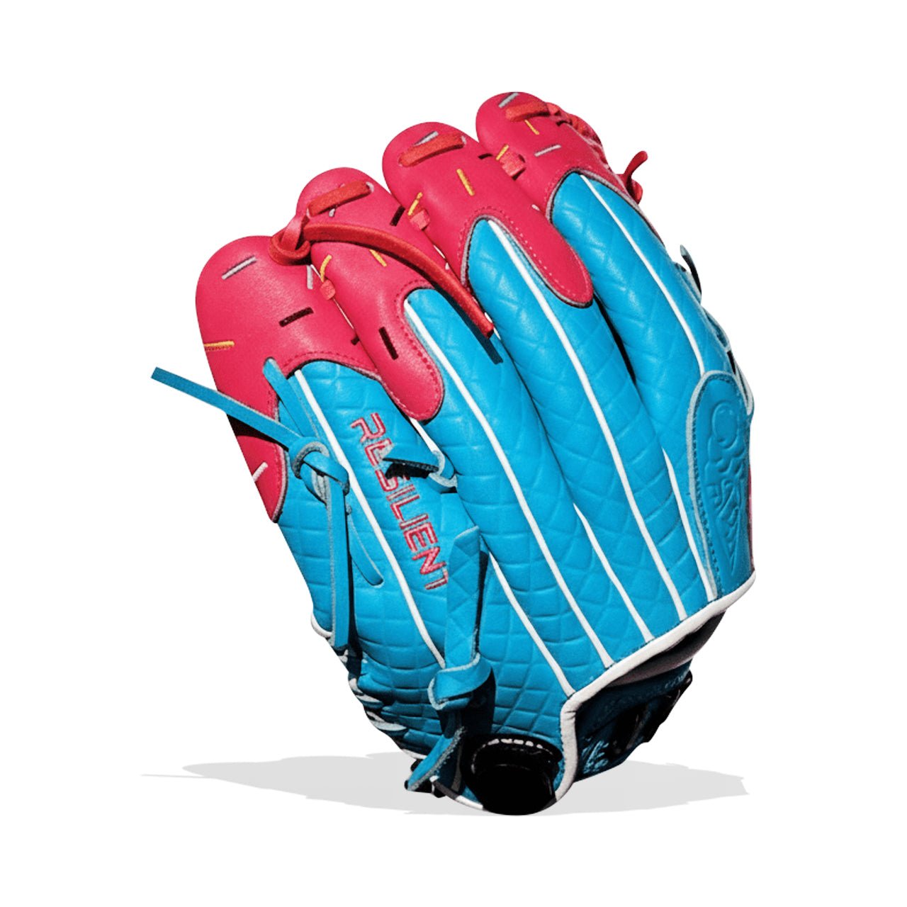 Youth Ball Glove - Ice Cream (Cotton Candy Blue and Pink) - Resilient Gloves