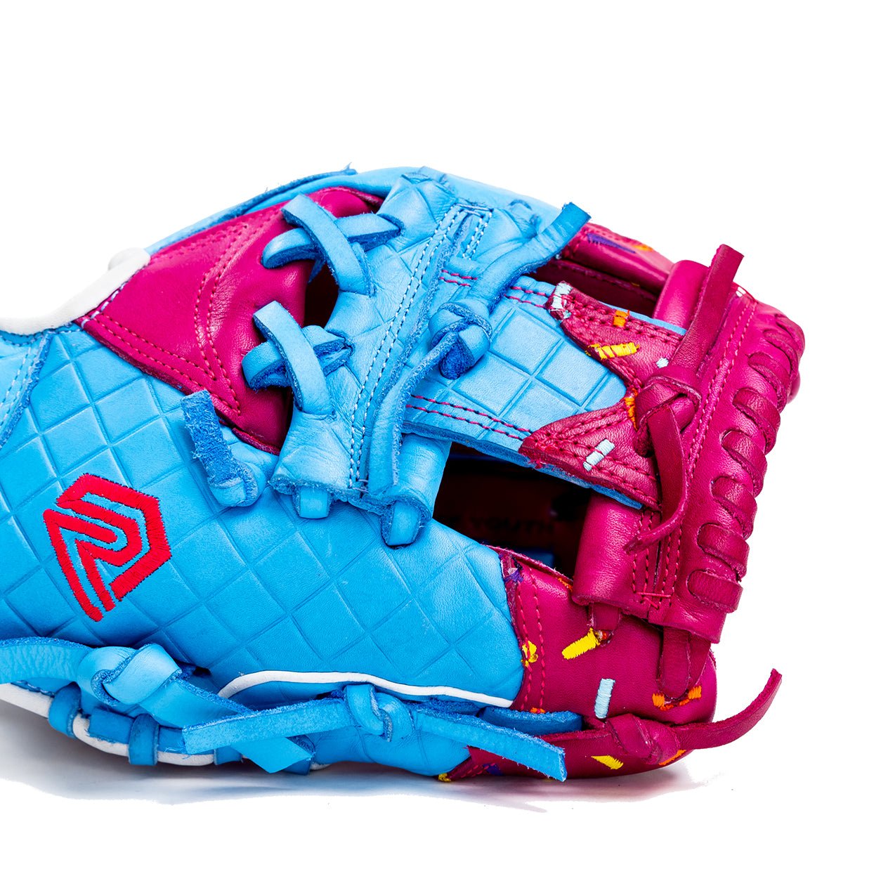 Youth Ball Glove - Ice Cream (Cotton Candy Blue and Pink) - Resilient Gloves