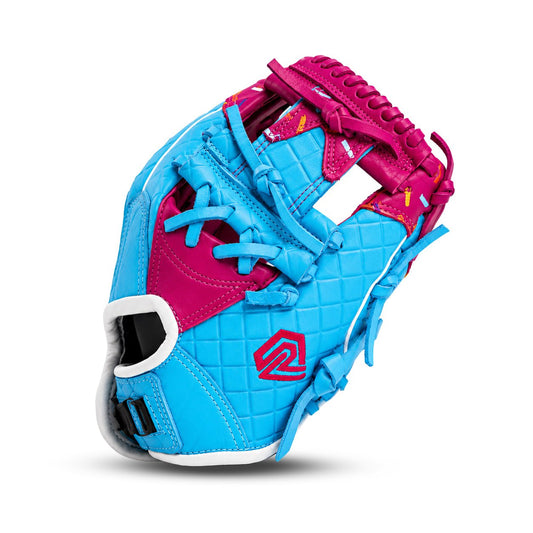 Youth Ball Glove - Ice Cream (Cotton Candy Blue and Pink) - Resilient Gloves