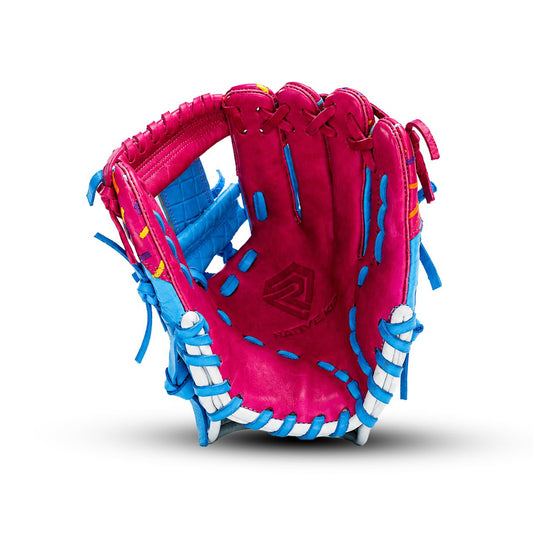 Youth Ball Glove - Ice Cream (Cotton Candy Blue and Pink) - Resilient Gloves