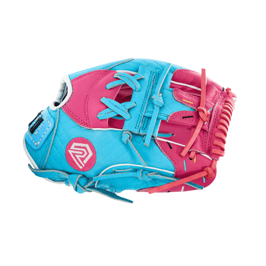 Youth Ball Glove - Ice Cream (Cotton Candy Blue and Pink) - Resilient Gloves