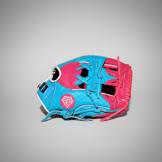 Youth Ball Glove - Ice Cream glove (Cotton Candy Blue and Pink) - Resilient SFBL