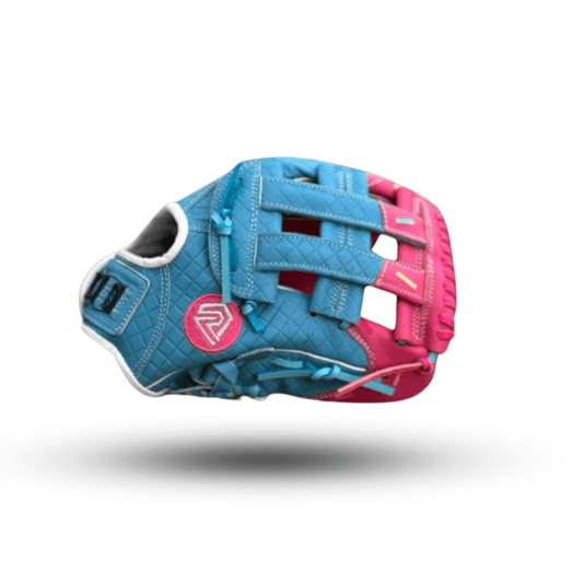 Youth Ball Glove - Ice Cream glove (Cotton Candy Blue and Pink) - Resilient SFBL