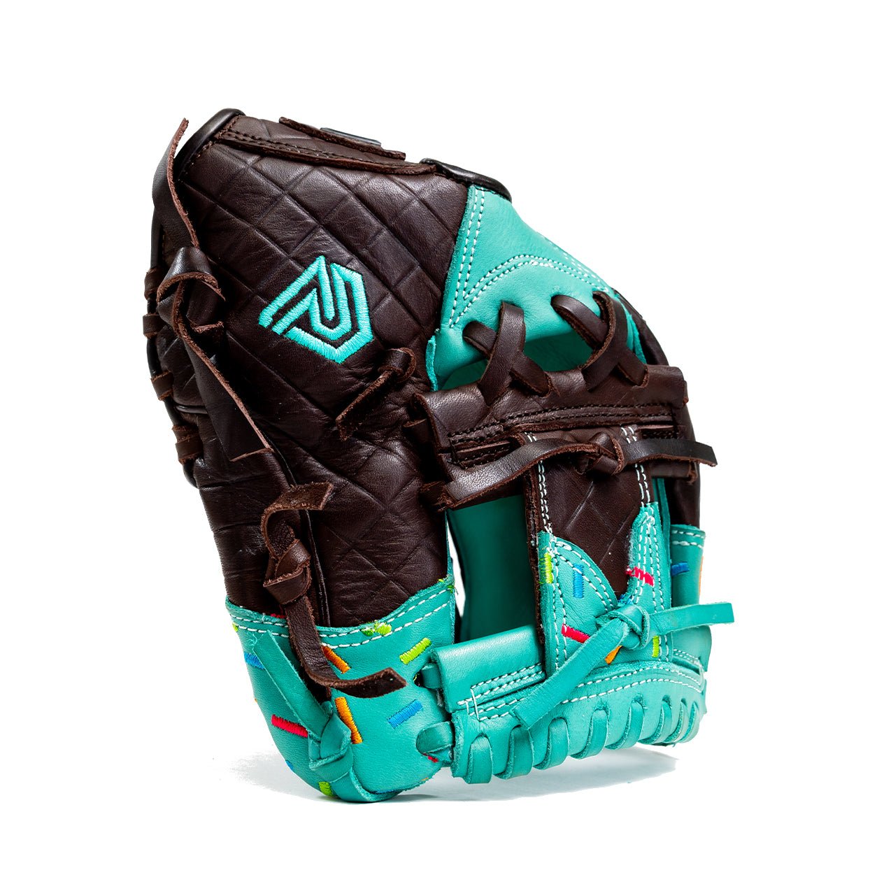Youth Ball Glove - Ice Cream glove (Mint with Sprinkles) - Resilient Gloves