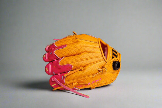 Youth Ball Glove - Ice Cream glove (Strawberry & Sprinkles) - Resilient SFBL
