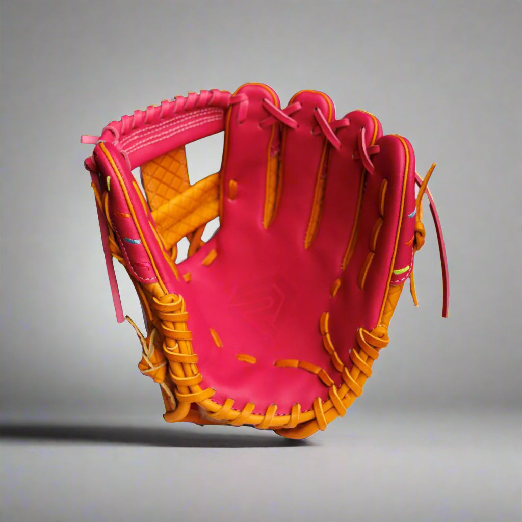 Youth Ball Glove - Ice Cream glove (Strawberry & Sprinkles) - Resilient SFBL