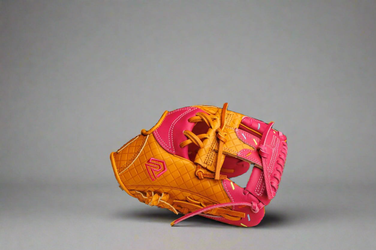 Youth Ball Glove - Ice Cream glove (Strawberry & Sprinkles) - Resilient SFBL