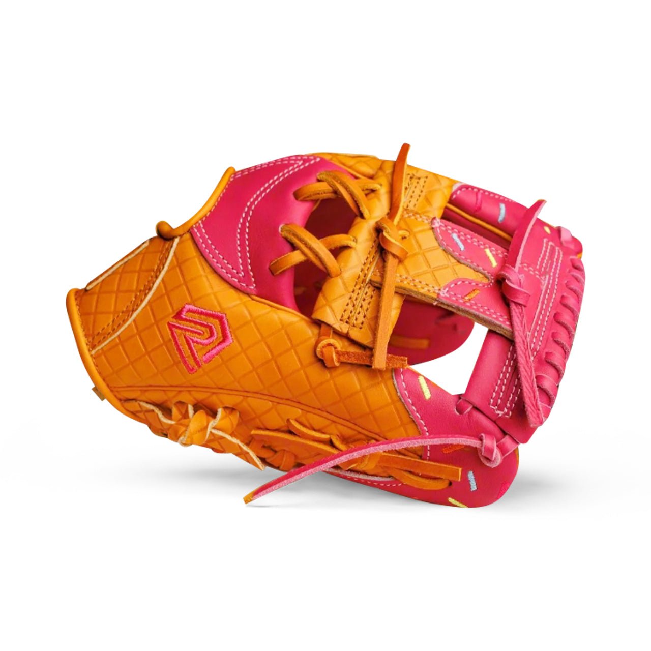 Youth Baseball Glove - Ice Cream glove (Strawberry & Sprinkles) - Resilient Gloves