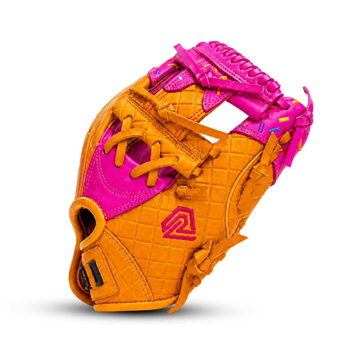 Youth Baseball Glove - Ice Cream glove (Strawberry & Sprinkles) - Resilient Gloves