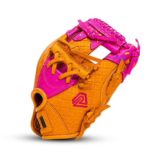 Youth Baseball Glove - Ice Cream glove (Strawberry & Sprinkles) - Resilient Gloves