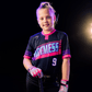 Youth Fastpitch Batting Gloves - Grey and Purple - Resilient SFBL